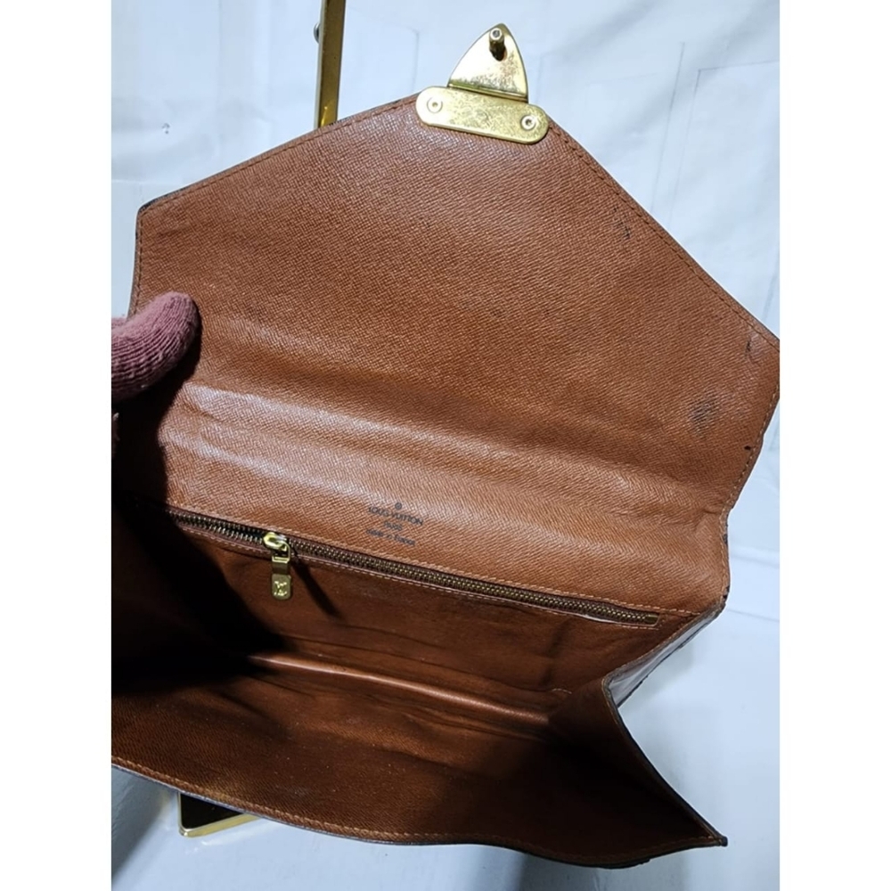 LOUIS VUITTON Monogram Monceau Satchel Bag Brown - Picture 8 of 16